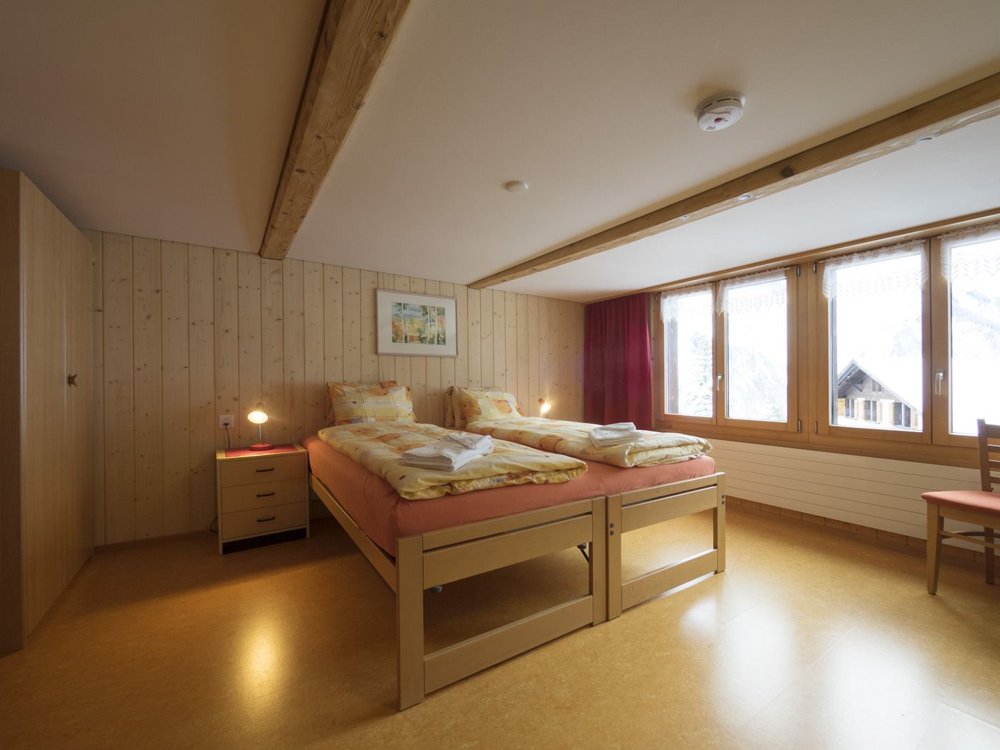 Room no. 3 with boxspring bed and sofa bed